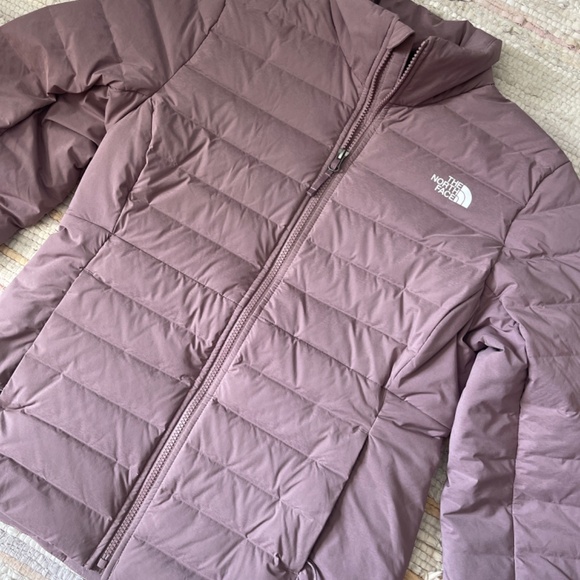 EUC The North Face Light Plum Belleview Stretch Down Puffer Jacket Size Medium - Picture 4 of 10